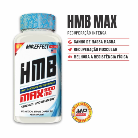 Kit 2un HMB MaxEffect 1000mg 60 Tabs Massa e Força
