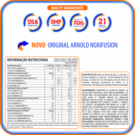 Noxi Fusion Arnold Nutrition 50g Sabor Fruit Punch Candy